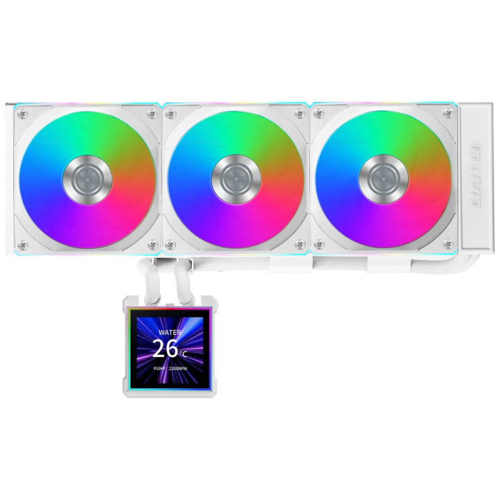 Водно охлаждане за процесор Lian Li HydroShift II LCD-S 360CL RGB, 360mm, течно охлаждане, AM4/AM5/1700/1851 - G89.GHS2LCDS36CW.