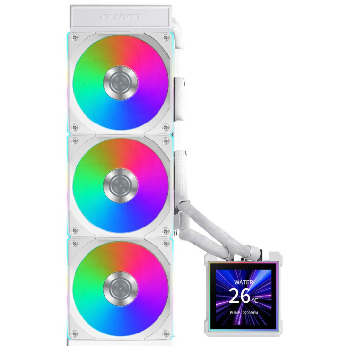 Водно охлаждане за процесор Lian Li HydroShift II LCD-S 360CL RGB, 360mm, течно охлаждане, AM4/AM5/1700/1851 - G89.GHS2LCDS36CW.