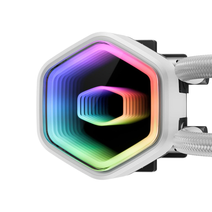 Водно охлаждане за процесор Cooler Master Master Liquid 360 Core II White ARGB, AM4/AM5/LGA1200/LGA1700 - MLW-D36M-A18PA-RW - 3