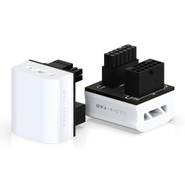 Адаптер за видеокарта EZDIY-FAB, 16-Pin 12VHPWR 600W PCIe 5.0 180° White - EZDPI189-32 - 1