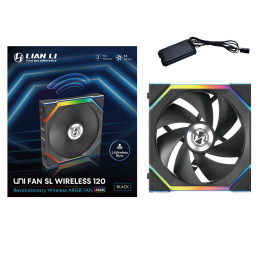 Вентилатор за кутия Lian Li UNI FAN SL Wireless, 120mm PWM 2000 RPM RGB - G99.12SL1W1B.00 - 1