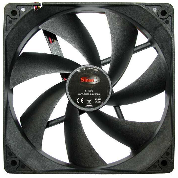 Охладител за кутия Inter Tech, 120x120x25mm 24.1 CFM 20dB - 88885654 - 1