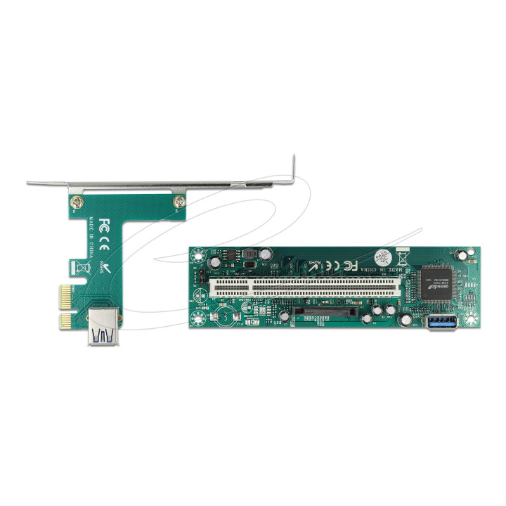 Адаптер DeLock Riser Card, PCI Express x1 към PCI 32-bit с кабел 60cm - 90065 - 3