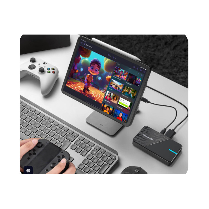 Видео кепчър AVerMedia StreamLine MINI Plus, 1080p60, HDMI/USB 3.0 Type-C - 61GC311G20BD - 2