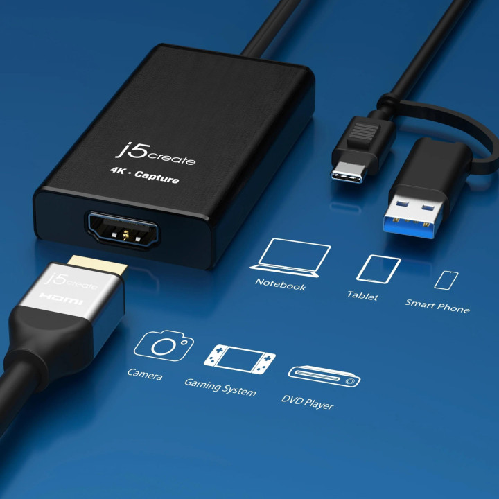 Цифров адаптер j5create JVA11, HDMI към USB-C, 4K - JVA11 - 5