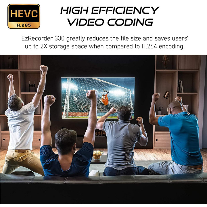Външен кепчър AVerMedia EZRecorder 330, USB 2.0, H.264/H.265 - 61ER330000AB - 4