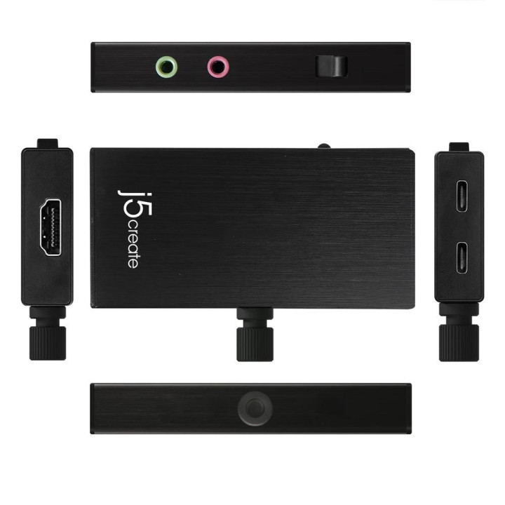 USB-C адаптер j5create JVA02, HDMI, Power Delivery, Черен - JVA02 - 1