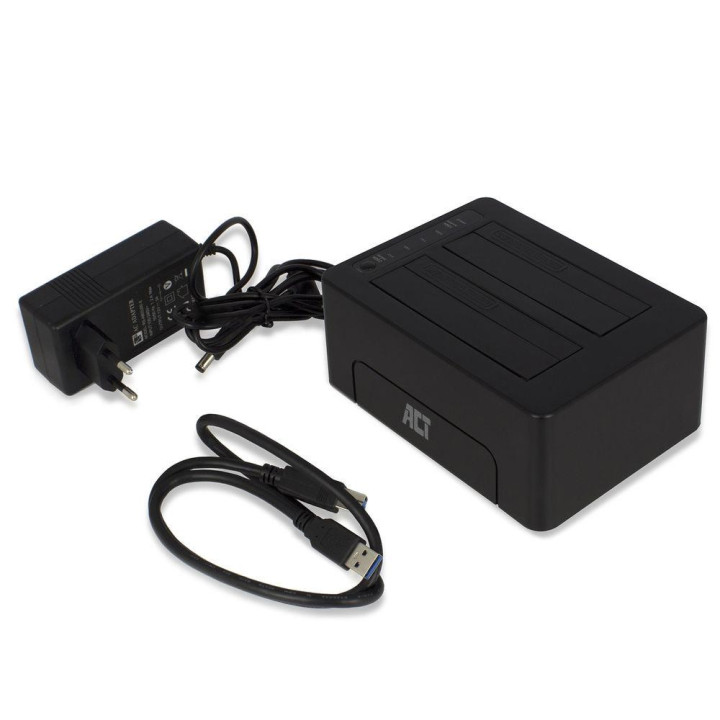Докинг станция ACT AC1504, USB 3.1 Gen1 за 2.5"/3.5" HDD/SSD - AC1504 - 2