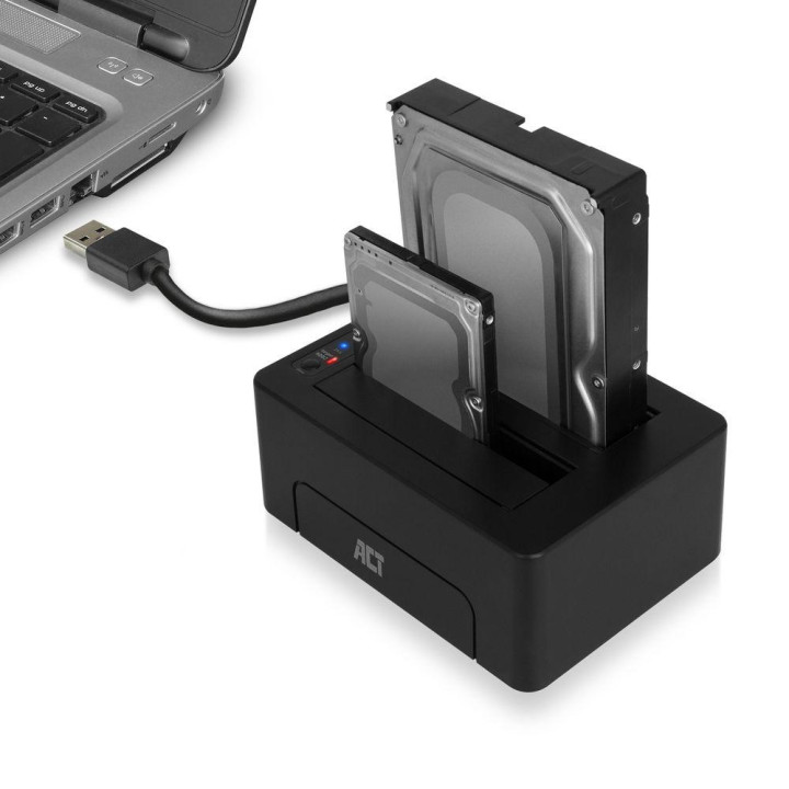 Докинг станция ACT AC1504, USB 3.1 Gen1 за 2.5"/3.5" HDD/SSD - AC1504 - 6