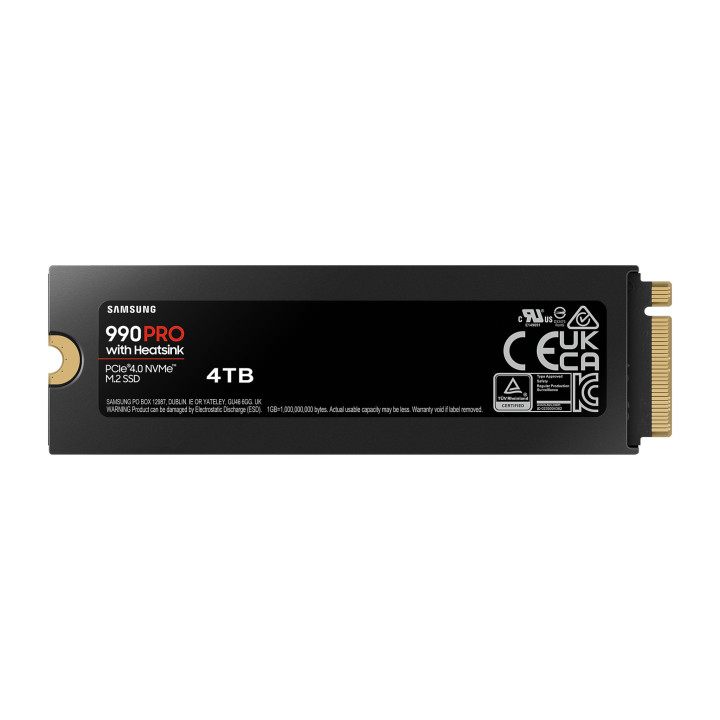 SSD диск SAMSUNG 990 PRO, 4TB M.2 PCIe 4.0 с Heatsink - MZ-V9P4T0GW - 2