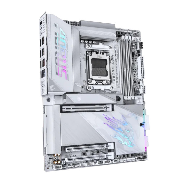 Дънна платка GIGABYTE X870E AORUS PRO X3D ICE (Rev. 1.0), 4xDDR5, 4xSATA3, 4xM.2, 3xPCIEx16, WiFi 7 - X870E A PRO X ICE - 6