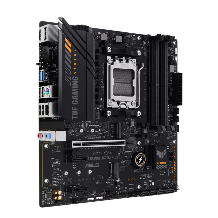Дънна платка ASUS TUF GAMING A620M-PLUS, AuraSync, поддръжка AM5 сокет, DDR5 - 90MB1EZ0-MOEAY0 - 3
