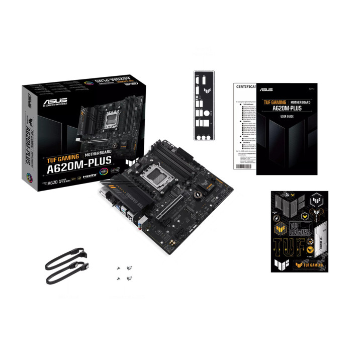 Дънна платка ASUS TUF GAMING A620M-PLUS, AuraSync, поддръжка AM5 сокет, DDR5 - 90MB1EZ0-MOEAY0 - 7