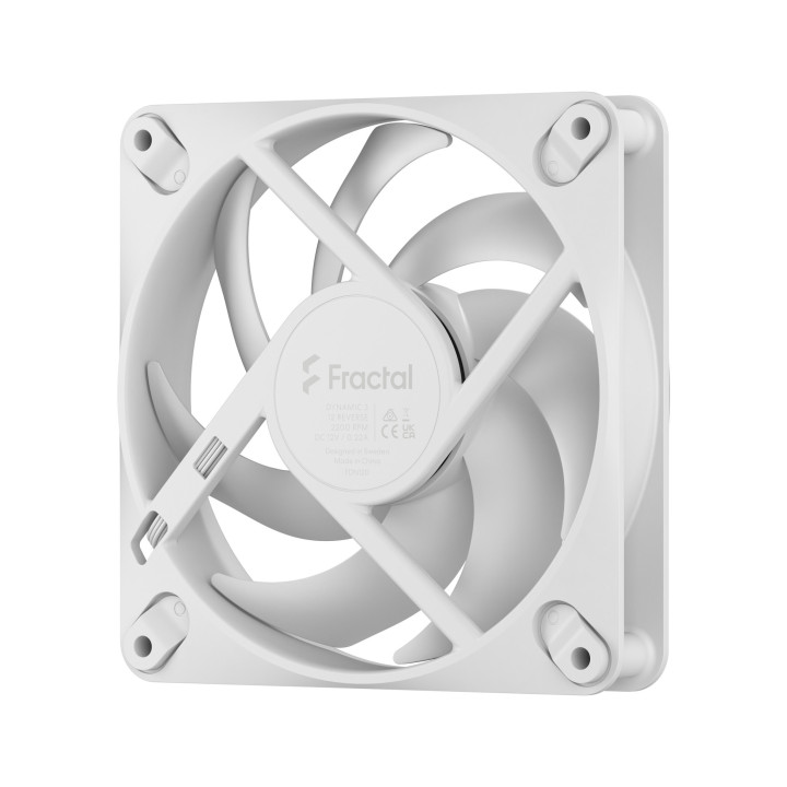 Вентилатор Fractal Design Dynamic 3 120mm, 120x120x25mm, 350-2200 RPM, 65.38 CFM, 36.2 dB(A) - FD-F-DY3-1203 - 3