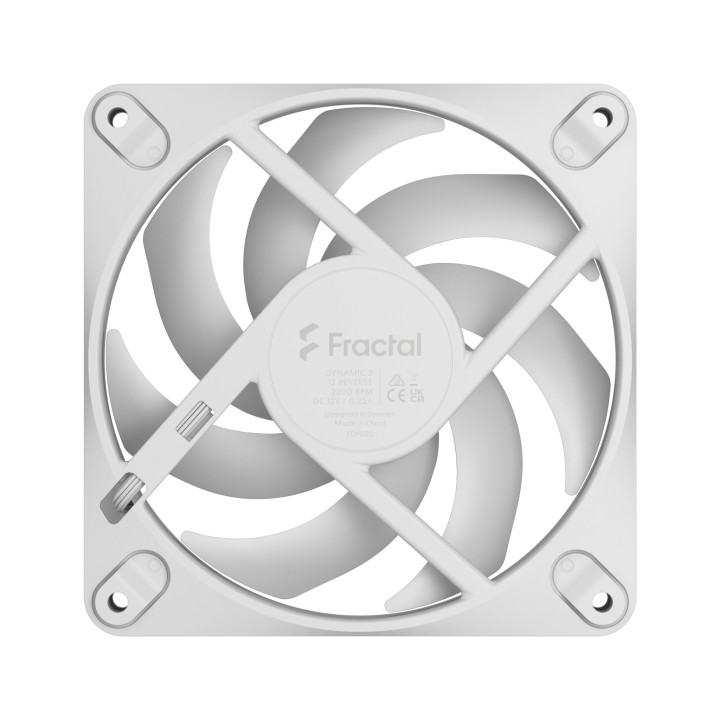 Вентилатор Fractal Design Dynamic 3 120mm, 120x120x25mm, 350-2200 RPM, 65.38 CFM, 36.2 dB(A) - FD-F-DY3-1203 - 4