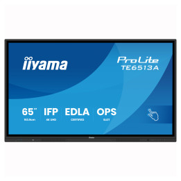 Интерактивен дисплей IIYAMA TE6513A-B2AG, 65" 4K UHD IPS Touch, Android 14, 8GB RAM, 128GB Storage,  Android 14 - TE6513A-B2AG -