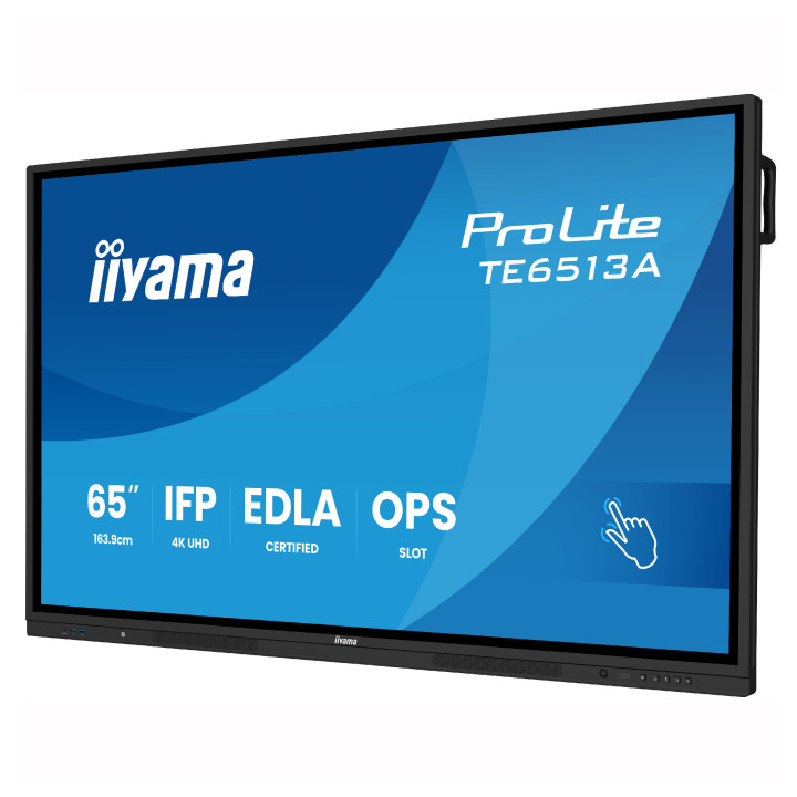 Интерактивен дисплей IIYAMA TE6513A-B2AG, 65" 4K UHD IPS Touch, Android 14, 8GB RAM, 128GB Storage,  Android 14 - TE6513A-B2AG -