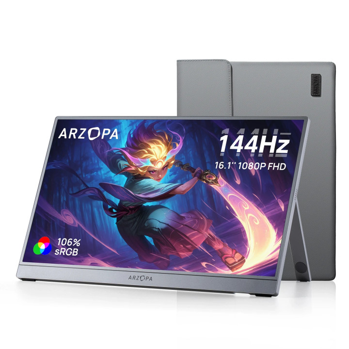 Монитор Arzopa Z1FC, 16.1" Full HD 144Hz IPS - ARZOPA-Z1FC-SB - 1