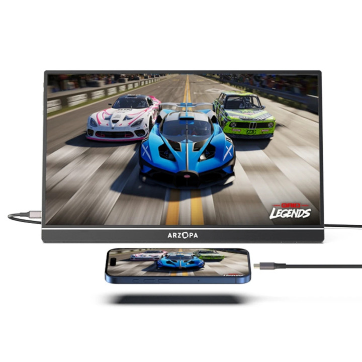 Монитор Arzopa Z1FC, 16.1" Full HD 144Hz IPS - ARZOPA-Z1FC-SB - 4
