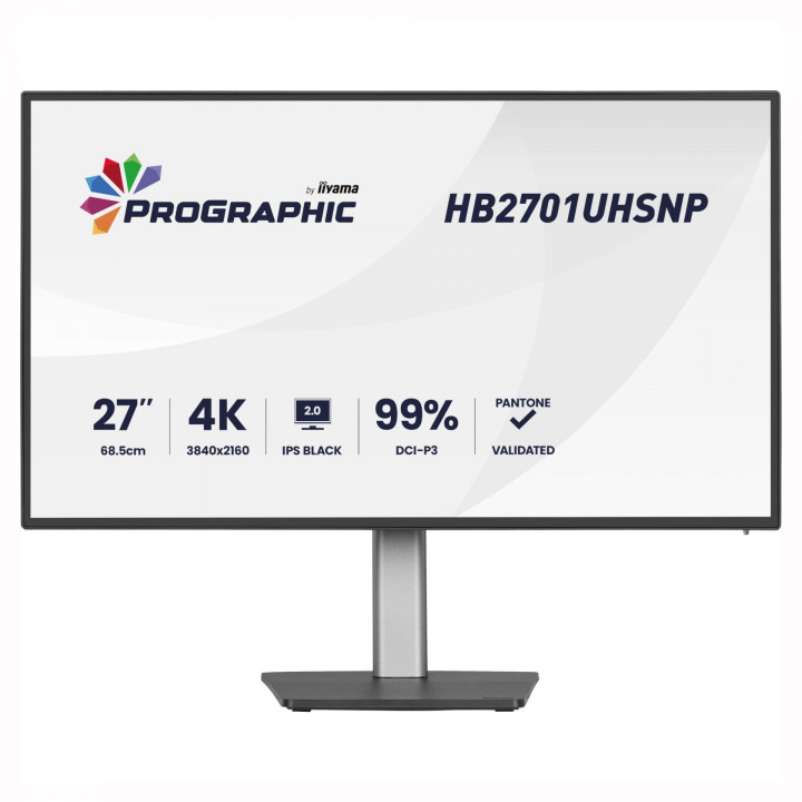 Монитор IIYAMA HB2701UHSNP-B1, 27" 4K UHD IPS, Pantone Validated - 1