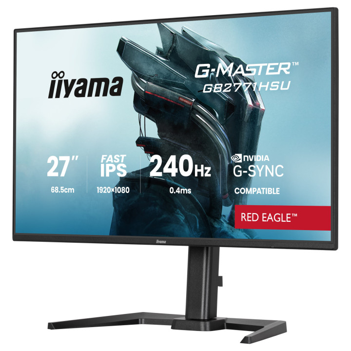 Монитор IIYAMA GB2771HSU-B1, 27" Full HD IPS 240Hz, 0.4ms, HDR 10 и Adaptive Sync - 4