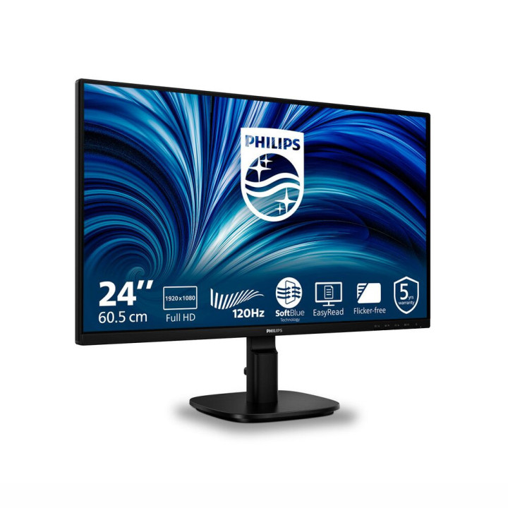 Монитор Philips 24B2N2200/00, 23.8" Full HD IPS, 120Hz, SoftBlue Technology, Adaptive Sync, Flicker-Free, Smart Contrast, EyeSaf