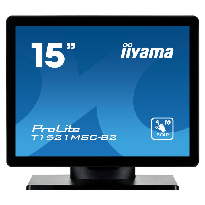 Монитор IIYAMA T1521MSC-B2, 15" XGA TN Touchscreen, IP65 - 1