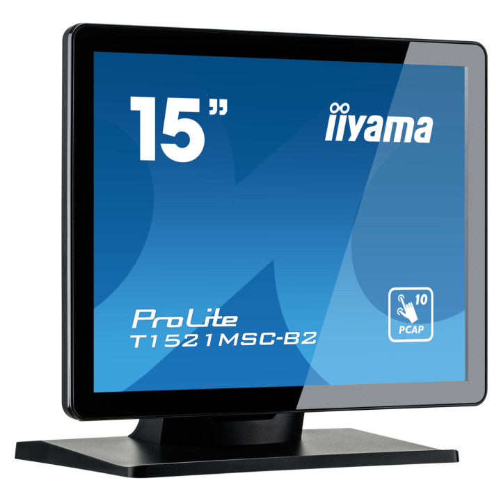 Монитор IIYAMA T1521MSC-B2, 15" XGA TN Touchscreen, IP65 - 2