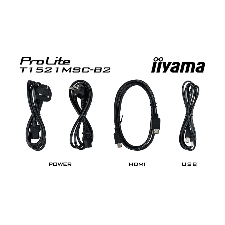 Монитор IIYAMA T1521MSC-B2, 15" XGA TN Touchscreen, IP65 - 13