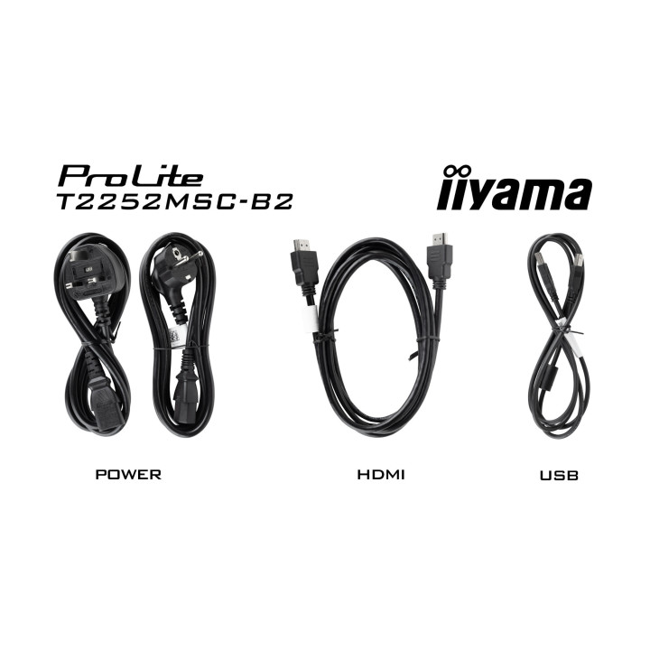 Монитор IIYAMA T2252MSC-B2, 21.5" Full HD IPS Touch - 13