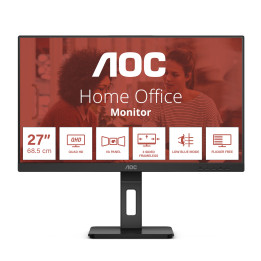 Монитор AOC Q27E3UMF, 27" QHD VA 2560x1440, USB Hub, Flicker-free, Low Blue Light, AdaptiveSync - 1