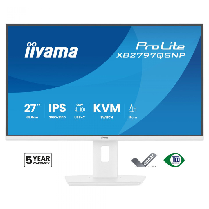 Монитор IIYAMA XB2797QSNP-W1, 27" QHD IPS - 1