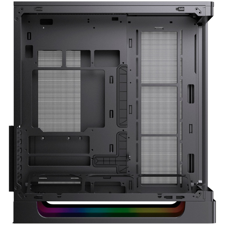 Кутия за компютър XIGMATEK Heaven Air, Midi Tower, Curved Tempered Glass, 6x PWM + 2x PWM вентилатора, ARGB, USB 3.0 x2 + Type-C