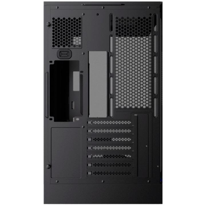 Кутия за компютър XIGMATEK Heaven Air, Midi Tower, Curved Tempered Glass, 6x PWM + 2x PWM вентилатора, ARGB, USB 3.0 x2 + Type-C