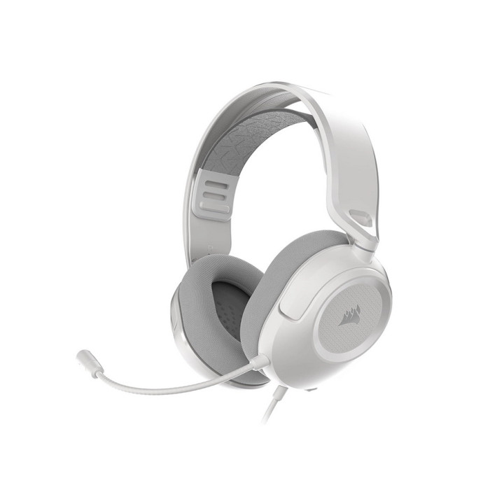Геймърски слушалки Corsair HS35 v3, с микрофон, кабелни, 3.5mm/USB, бели - CA-9011400-WW - 7