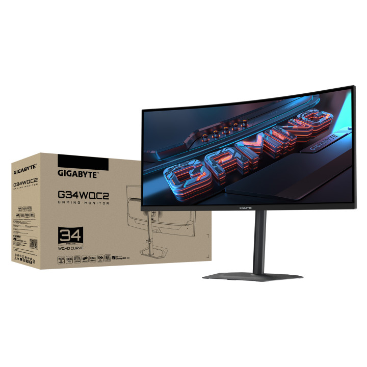 Монитор GIGABYTE G34WQC2, 34" VA WQHD (3440x1440) 200Hz - 7