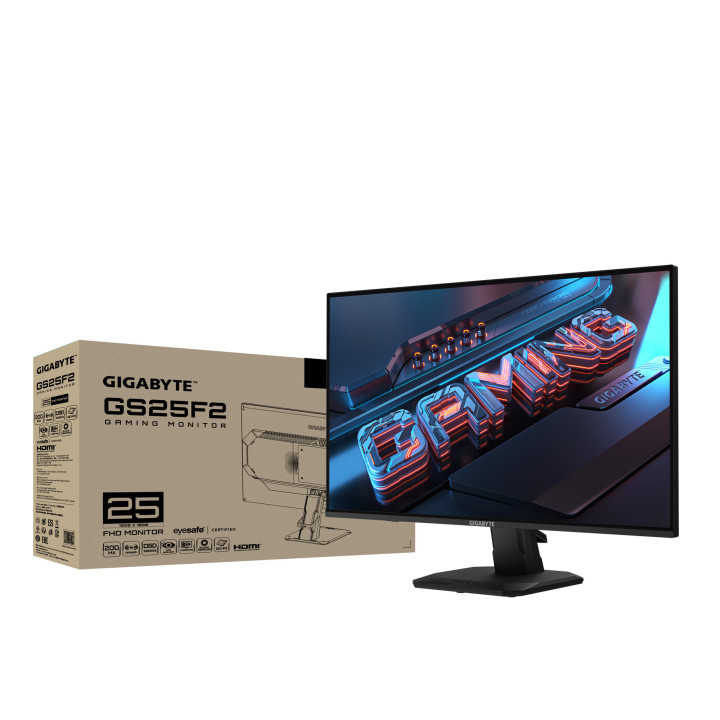 Монитор Gigabyte GS25F2, 24.5" FHD IPS 200Hz, 1ms, HDR10 - 8