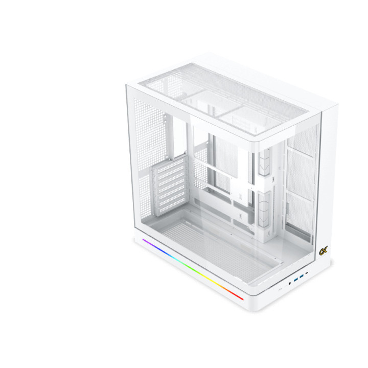 Кутия за компютър XIGMATEK PANO II AIR Arctic, Midi Tower, EATX, Mesh Top, Закалено стъкло, Бял - EN48524 - 9