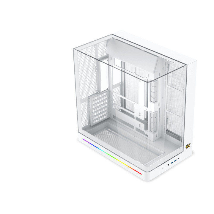 Кутия XIGMATEK Pano II Arctic, Midi Tower, Curved Tempered Glass, ARGB 8-вентилаторна система - EN48425 - 8