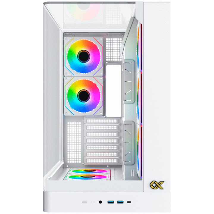 Кутия XIGMATEK Pano II Arctic, Midi Tower, Curved Tempered Glass, ARGB 8-вентилаторна система - EN48425 - 9