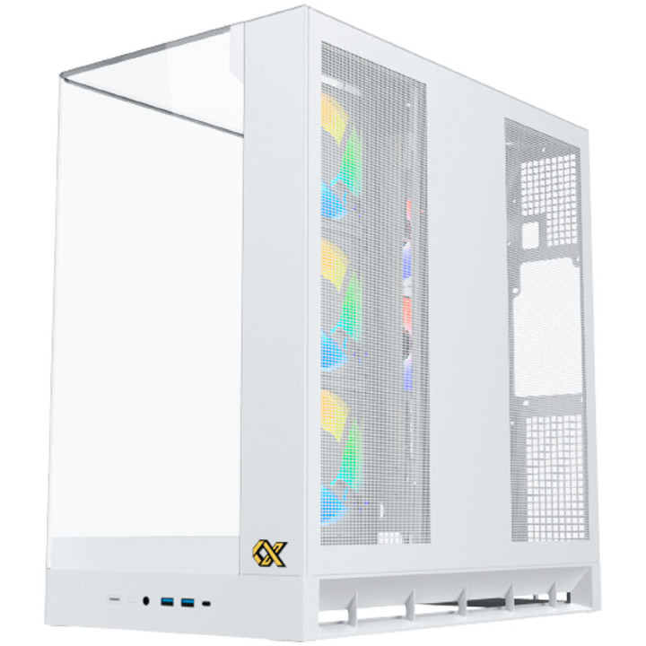 Кутия XIGMATEK Pano II Arctic, Midi Tower, Curved Tempered Glass, ARGB 8-вентилаторна система - EN48425 - 11