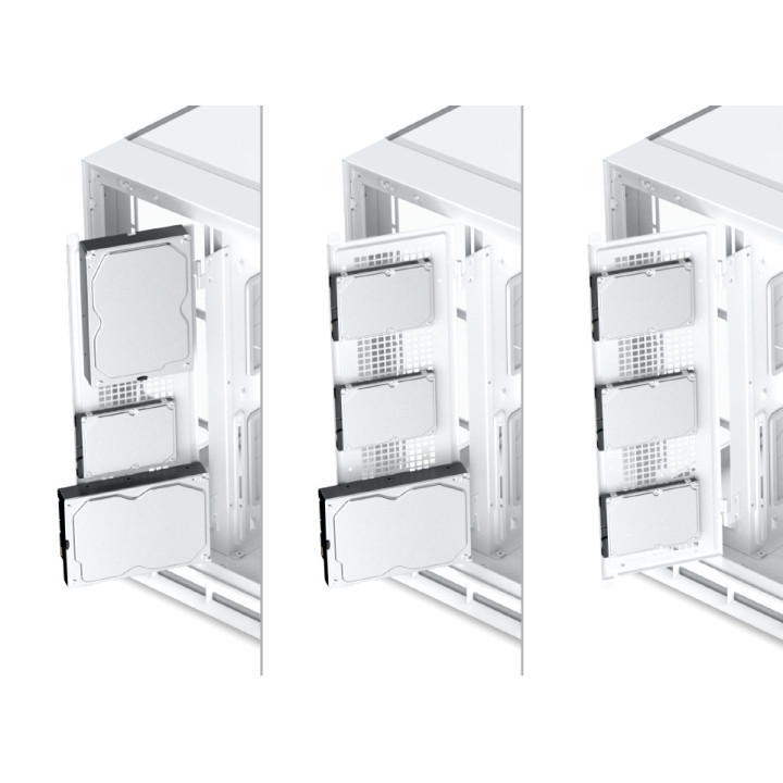 Кутия XIGMATEK Pano II Arctic, Midi Tower, Curved Tempered Glass, ARGB 8-вентилаторна система - EN48425 - 14