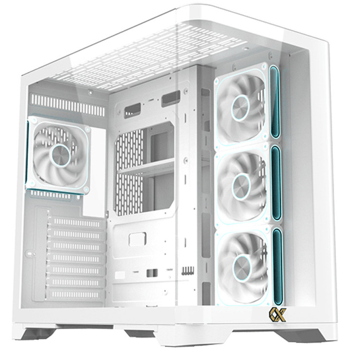 Кутия за компютър XIGMATEK Crystal Storm Arctic V2, Midi Tower EATX, Бял - EN49408 - 1