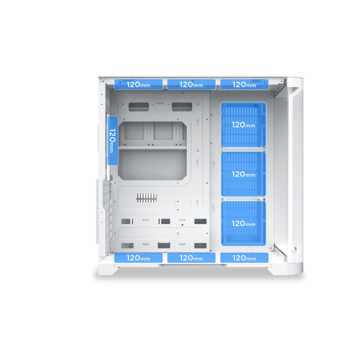 Кутия за компютър XIGMATEK Crystal Storm Arctic V2, Midi Tower EATX, Бял - EN49408 - 5