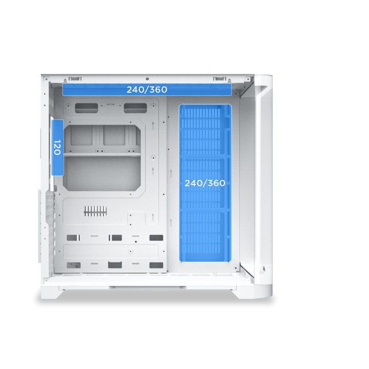 Кутия за компютър XIGMATEK Crystal Storm Arctic V2, Midi Tower EATX, Бял - EN49408 - 6