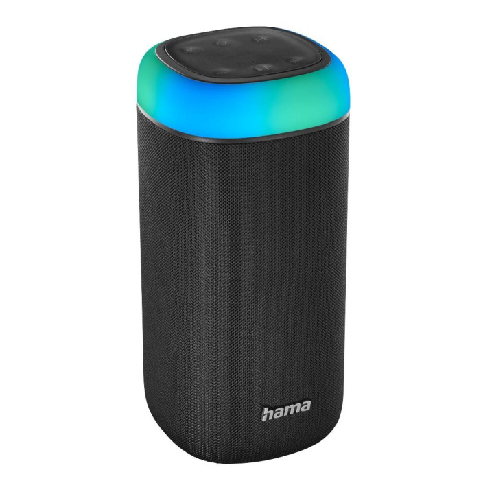 Bluetooth мобилна колонка Hama Shine 2.0, 30W, LED, Защита от вода, Черен - 188228