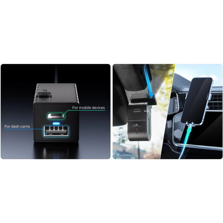 Инсталационен комплект VIOFO OP100, OBD-II интерфейс, двойни USB портове, поддръжка на паркинг режим - VIOFO-OP100 - 7