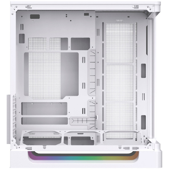 Компютърна кутия XIGMATEK Heaven Arctic EN49583, Midi Tower, Extended ATX, Бяла, Закалено стъкло, RGB LED, Поддръжка за водно ох
