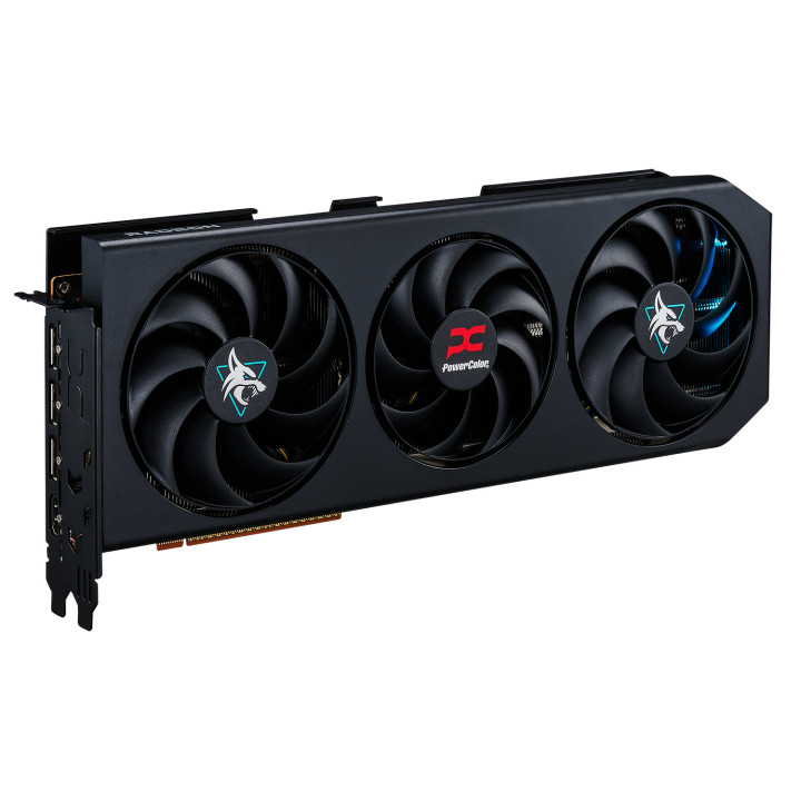 Видео карта PowerColor Radeon RX 9070 GRE Hellhound, 12GB GDDR6 - RX9070GRE 12G-L/OC - 3