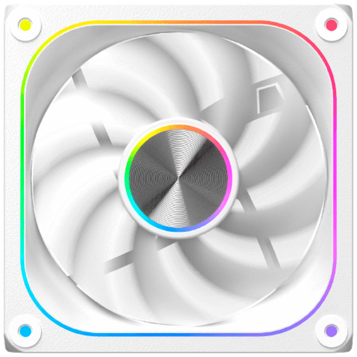 Комплект от три вентилатора XIGMATEK Infinity J22A Arctic, 3x 120mm PWM вентилатори, ARGB LED, бял - EN49835 - 3